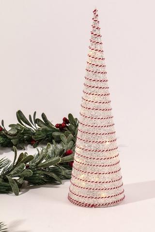 Candy Christmas Led Tree, 12x37cm