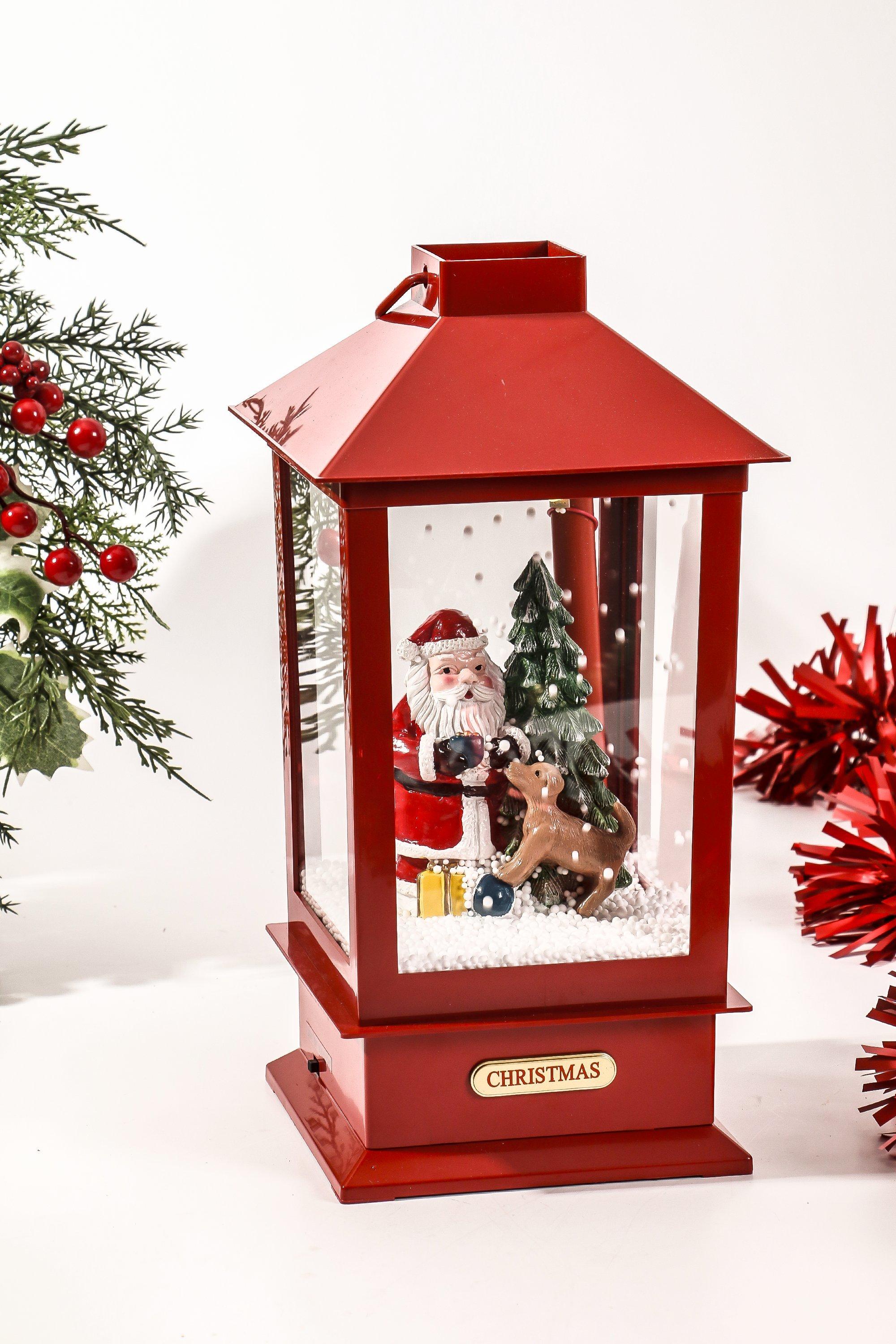 Santa Festive Music Box, 17x39cm