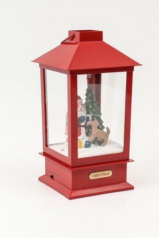 Santa Festive Music Box, 17x39cm