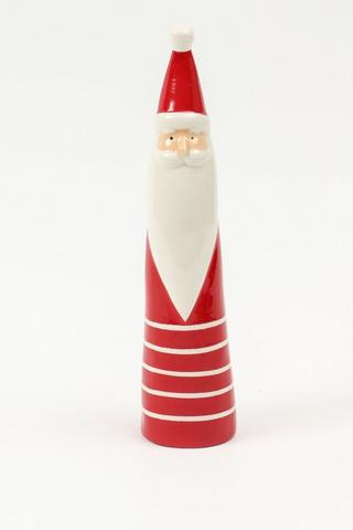 Santa Stripe Ceramic Statue, 27cm