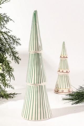 Cone Stripe Tiered Tree, 9x31cm