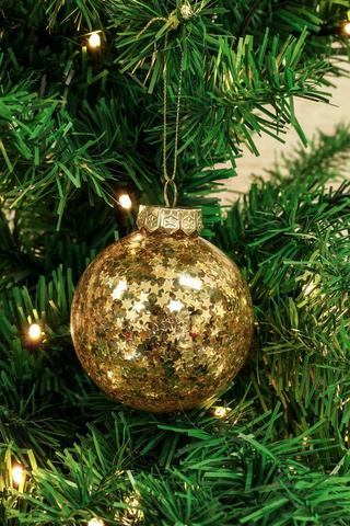 Sparkle Stars Hanging Bauble, 8cm