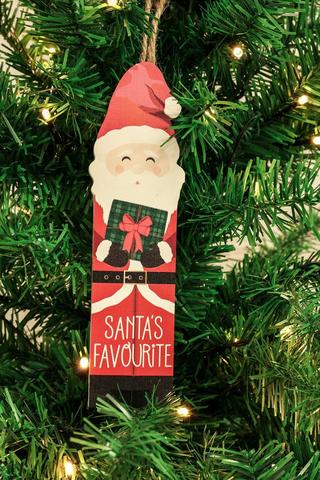 Santa's Favourite Hanging Decor, 20cm