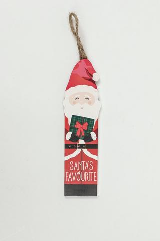 Santa's Favourite Hanging Decor, 20cm