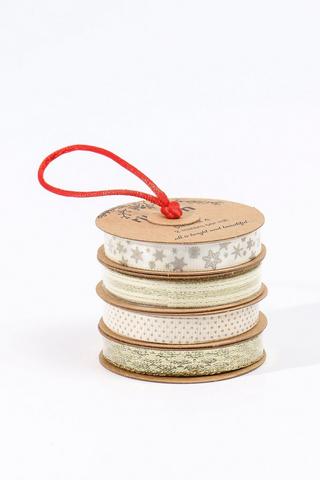 4 Pack Metallic Ribbon Set