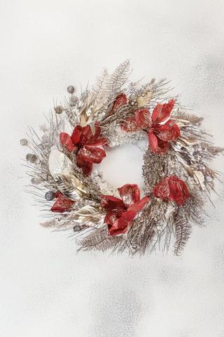 Poinsettia Wreath, 53cm