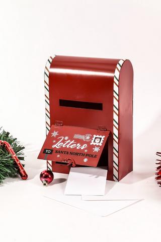 Santa Metal Mailbox, 17x25cm