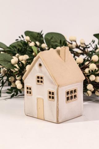Ceramic Led Cottage, 9x13cm