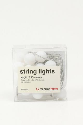 Red Bulb String Lights, 3,15m