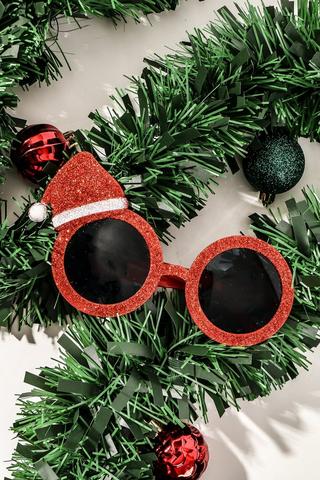 Santa Novelty Glasses 17x10cm