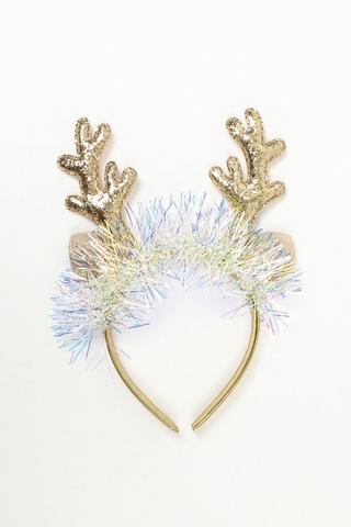 Deer Tinsel Head Band, 25x20cm