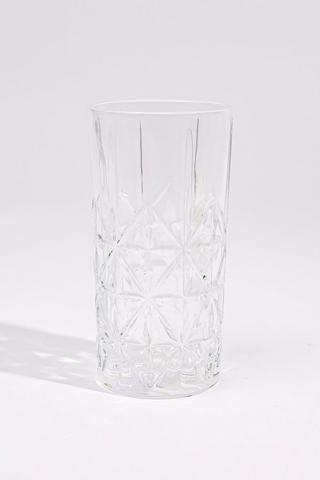 Diamond-Cut Hi-Ball Glass