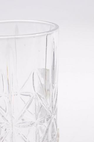 Diamond-Cut Hi-Ball Glass