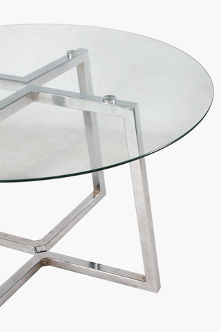 Round Glass Dining Table