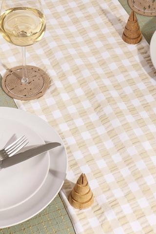 Festive Check Table Runner