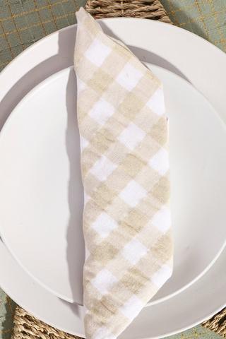 Festive Check Napkin, 40x40cm