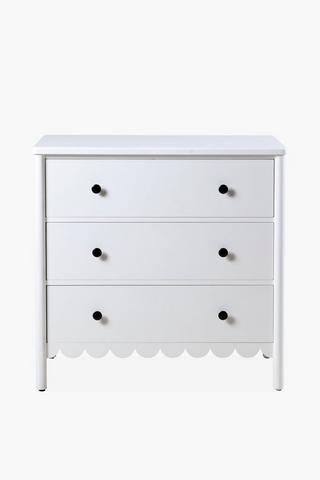 Scallop 3 Drawer Unit