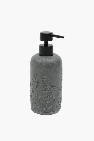 Resin Embossed Leaf Soap Dispenser