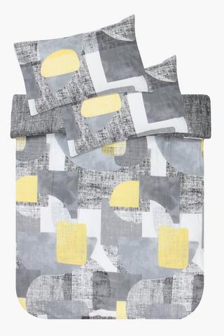 Polycotton Barnette Abstract Geometric Duvet Cover Set