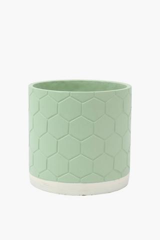 Honeycomb Ceramic Planter, 23cm