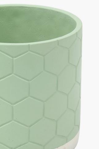 Honeycomb Ceramic Planter, 23cm