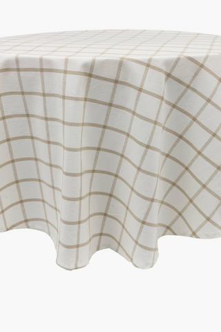 Halle Check Round Tablecloth, 160cm