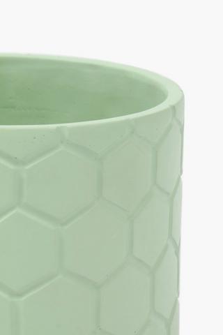 Honeycomb Ceramic Planter, 18cm
