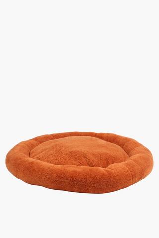 Sherpa Round Pet Bed, 70cm