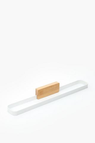 Wooden Adhesive Bathroom Towel Rail