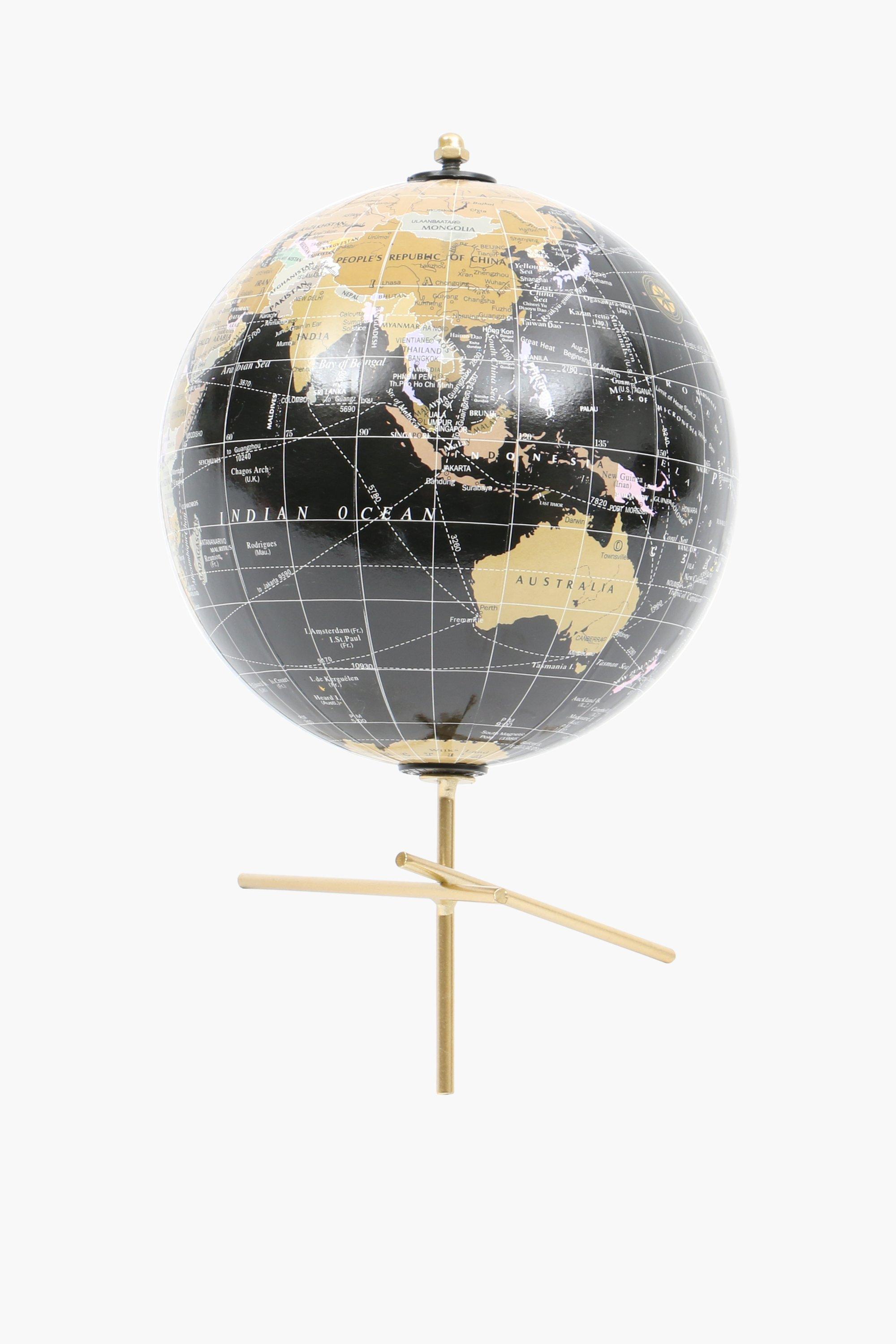 Tripod Standing Globe, 14x22cm