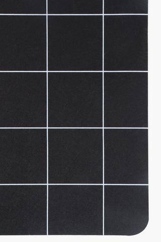 Printed Pvc Check Kitchen Mat, 40x120cm