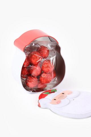 Choc Balls In Santa Tin, 60g