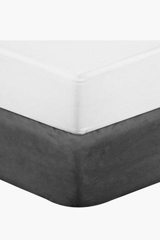 Faux Suede Bed Base Wrap