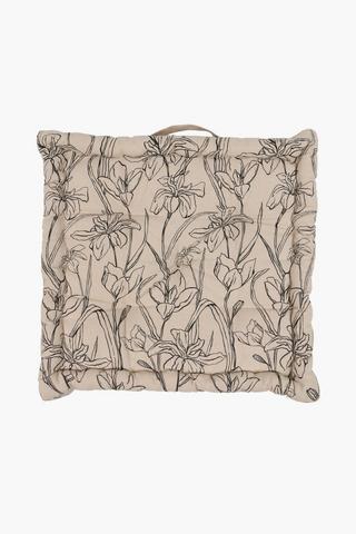 Printed Spencer Mattress Cushion, 50x50x10cm