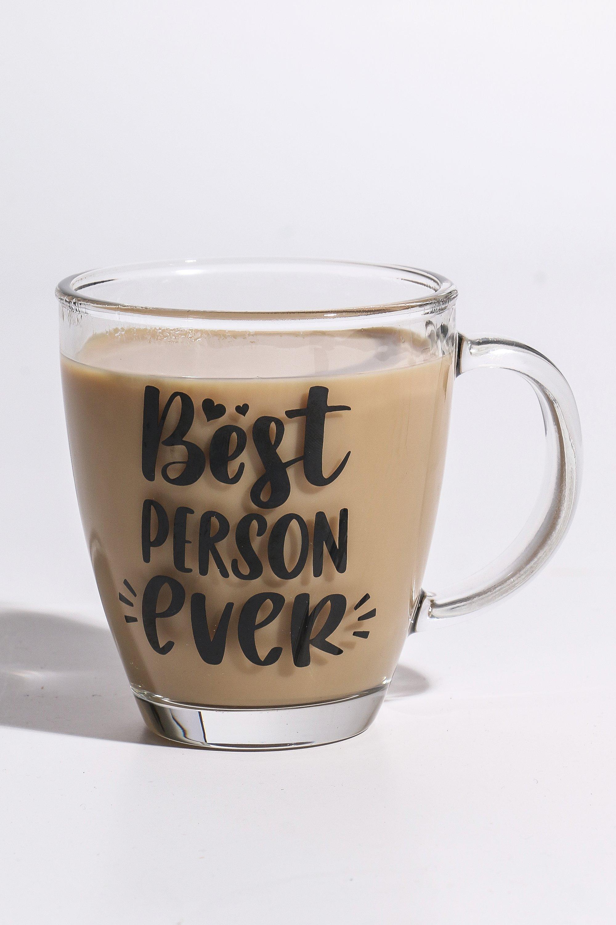 Script Glass Mug