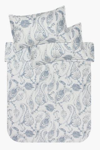 Soft Touch 3 Piece Shiraz Paisley Quilt Set