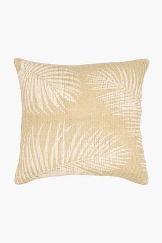 Printed Patio Uv Straw Leaf Scatter Cushion, 60x60cm