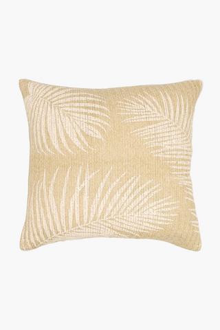 Printed Patio Uv Straw Leaf Scatter Cushion, 60x60cm