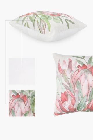 Printed Blouberg Protea Scatter Cushion Cover, 50x50cm