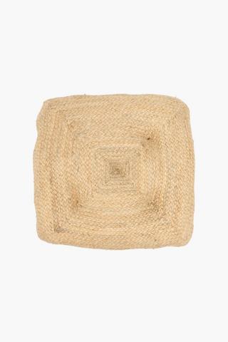 Plain Jute Chair Pad, 40x40cm