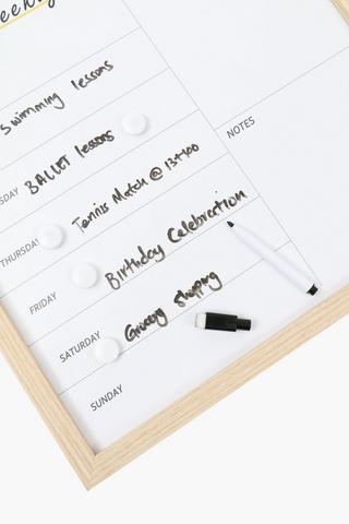 Magnetic Whiteboard Weekly Planner