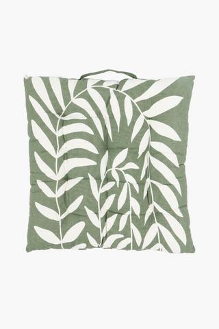 Cotton Leaf Chair Pad, 40x40cm