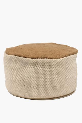 Round Jute Pouffe