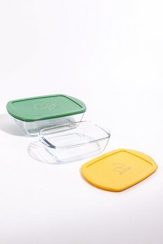 Set Of 2 Pyrex Glass Roasters