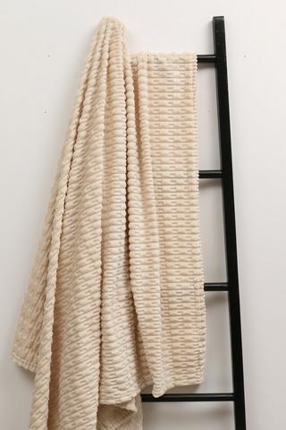 Carved Block Blanket, 150x200cm