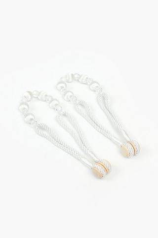 2 Pack Beaded Magnetic Tie Back