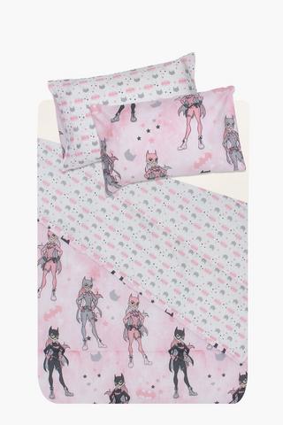 Polycotton Batgirl Reversible Comforter Set