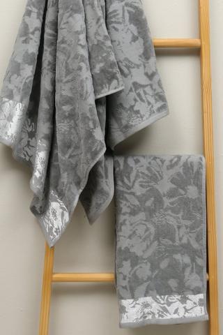 Cotton Jacquard Audrey Floral Bath Sheet, 85x150cm