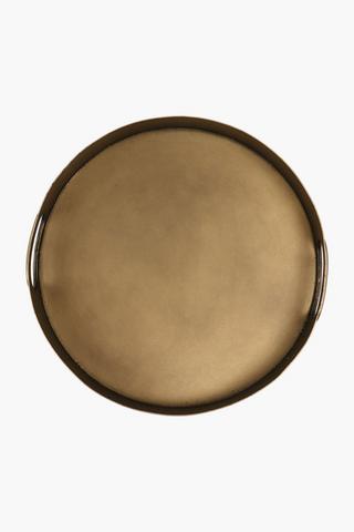 Nile Metal Decor Tray, 30cm