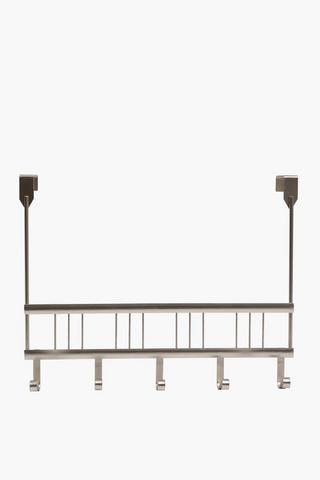 Brushed Metal Over The Door Hook